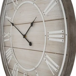 Clocks-Kirkland's Home Rustic Charm Wood Wall Clock