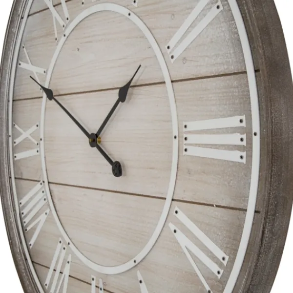 Clocks-Kirkland's Home Rustic Charm Wood Wall Clock