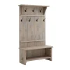 Entryway Furniture-Kirkland's Home Rustic Driftwood Hall Tree Brown