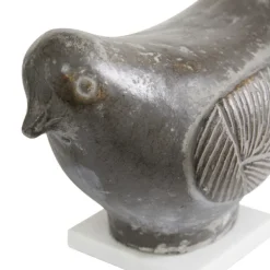 Statues & Figurines-Kirkland's Home Rustic Etched Birds 2-Pc. Figurine Set Gray/White