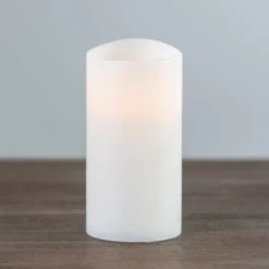 Flameless Candles-Kirkland's Home Rustic Led Pillar Candle, 3X6 In. White