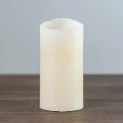 Flameless Candles-Kirkland's Home Rustic Led Pillar Candle, 3X6 In. Ivory