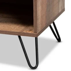 Tv Stands & Media Consoles-Kirkland's Home Rustic Oak Wood Tv Stand Brown