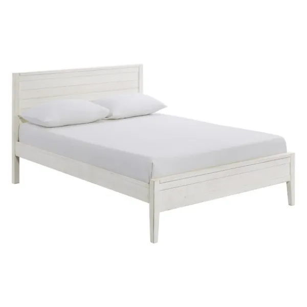 Beds & Headboards-Kirkland's Home Rustic Pine Panel 3-Pc. Full Bedroom Set White