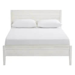 Beds & Headboards-Kirkland's Home Rustic Pine Panel 3-Pc. Full Bedroom Set White