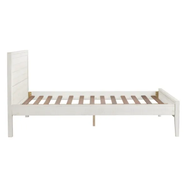 Beds & Headboards-Kirkland's Home Rustic Pine Panel 3-Pc. Full Bedroom Set White