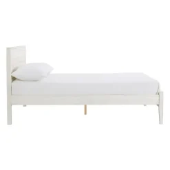 Beds & Headboards-Kirkland's Home Rustic Pine Panel 3-Pc. Full Bedroom Set White
