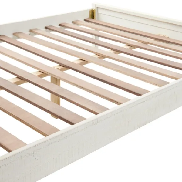 Beds & Headboards-Kirkland's Home Rustic Pine Panel 3-Pc. Full Bedroom Set White