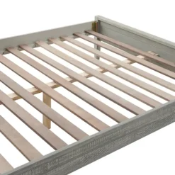 Beds & Headboards-Kirkland's Home Rustic Pine Panel 3-Pc. Full Bedroom Set Gray