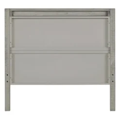 Beds & Headboards-Kirkland's Home Rustic Pine Panel 3-Pc. Twin Bedroom Set Gray