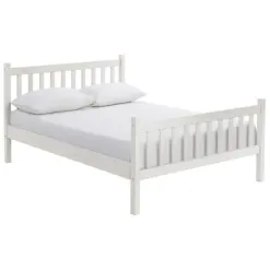 Beds & Headboards-Kirkland's Home Rustic Pine Spindle Full Bed Frame White