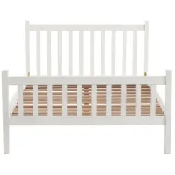 Beds & Headboards-Kirkland's Home Rustic Pine Spindle Full Bed Frame White