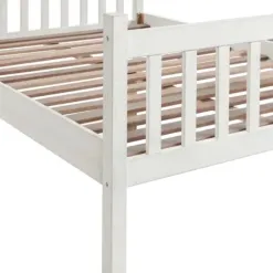 Beds & Headboards-Kirkland's Home Rustic Pine Spindle Full Bed Frame White