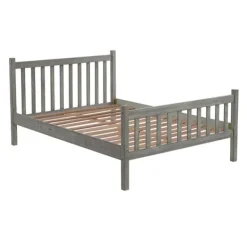 Beds & Headboards-Kirkland's Home Rustic Pine Spindle 3-Pc. Full Bedroom Set Gray