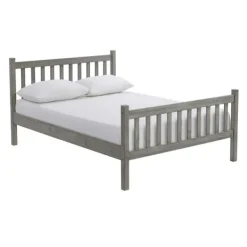 Beds & Headboards-Kirkland's Home Rustic Pine Spindle 3-Pc. Full Bedroom Set Gray
