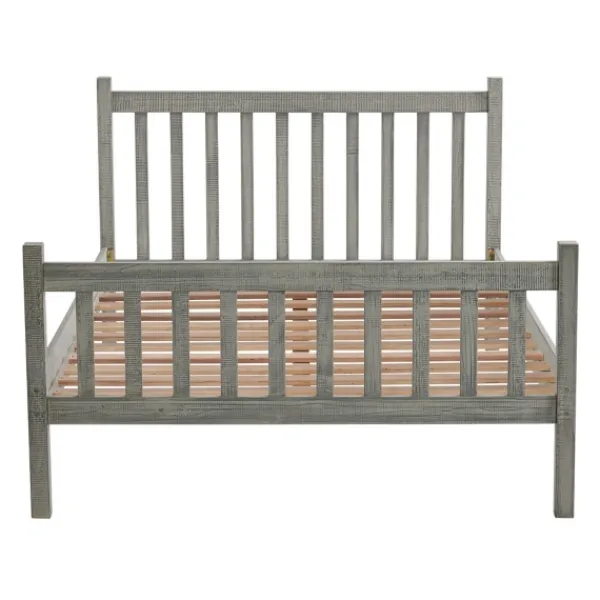 Beds & Headboards-Kirkland's Home Rustic Pine Spindle 3-Pc. Full Bedroom Set Gray