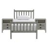 Beds & Headboards-Kirkland's Home Rustic Pine Spindle 3-Pc. Twin Bedroom Set Gray