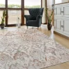 Outdoor Rugs-Kirkland's Home Rustic Southern Indoor/Outdoor Area Rug, 7X9 Ivory/Orange