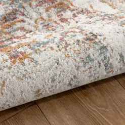 Outdoor Rugs-Kirkland's Home Rustic Southern Indoor/Outdoor Area Rug, 7X9 Ivory/Orange