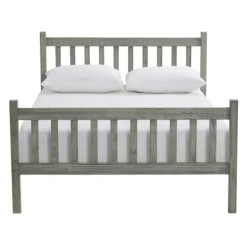 Beds & Headboards-Kirkland's Home Rustic Spindleback Full Bed Frame Gray