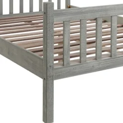 Beds & Headboards-Kirkland's Home Rustic Spindleback Full Bed Frame Gray