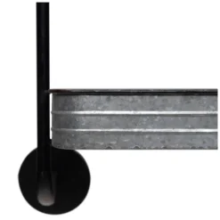 Shelves-Kirkland's Home Rustic Three Tiered Galvanized Metal Wall Shelf