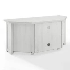 Tv Stands & Media Consoles-Kirkland's Home Rustic White Katy-Corner Tv Stand