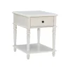 Accent & End Tables-Kirkland's Home Rustic White Turned Legs Accent Table