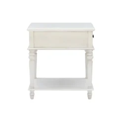 Accent & End Tables-Kirkland's Home Rustic White Turned Legs Accent Table