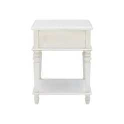 Accent & End Tables-Kirkland's Home Rustic White Turned Legs Accent Table