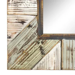 Decorative Mirrors-Kirkland's Home Rustic Wood Plank Frame Mirror