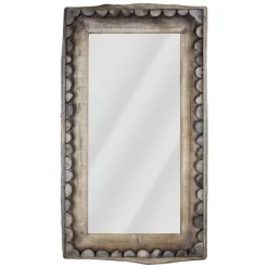 Decorative Mirrors-Kirkland's Home Rustic Wood Scalloped Edge Wall Mirror