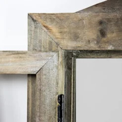 Decorative Mirrors-Kirkland's Home Rustic Wooden Dual Window Shutter Wall Mirror