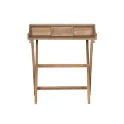 Office Furniture-Kirkland's Home Rustic Wooden Folding Desk Brown