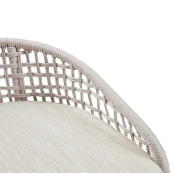 Bar Stools & Counter Height Stools-Kirkland's Home Rustic Woven Rope Back Counter Stool White