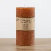 Candles-Kirkland's Home Rusty Unscented Pillar Candle, 3X6 In. Orange
