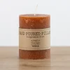 Candles-Kirkland's Home Rusty Unscented Pillar Candle, 3X4 In. Orange