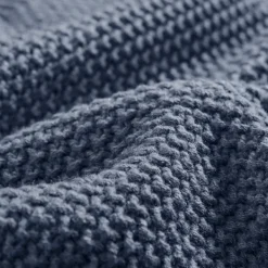 Blankets & Throws-Kirkland's Home Rylan Knit Throw Blanket Blue