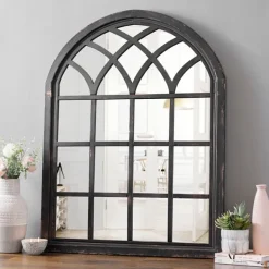 Decorative Mirrors-Kirkland's Home Sadie Arch Wall Mirror Black
