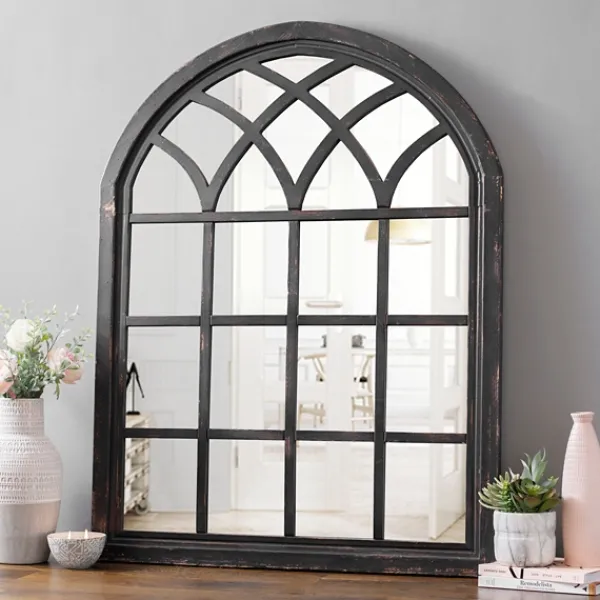 Decorative Mirrors-Kirkland's Home Sadie Arch Wall Mirror Black