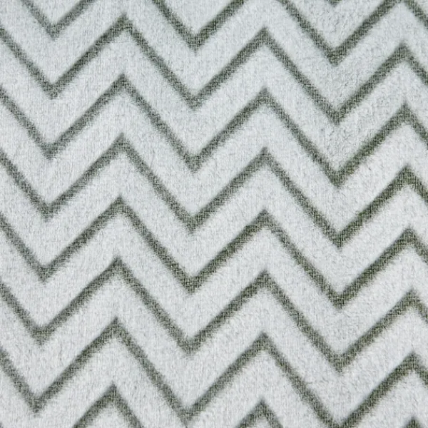 Blankets & Throws-Kirkland's Home Sage Chevron Plush Throw Green