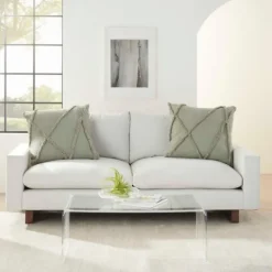 Pillows-Kirkland's Home Sage Tufted Diamond 2-Pc. Pillows, 24 In. Green