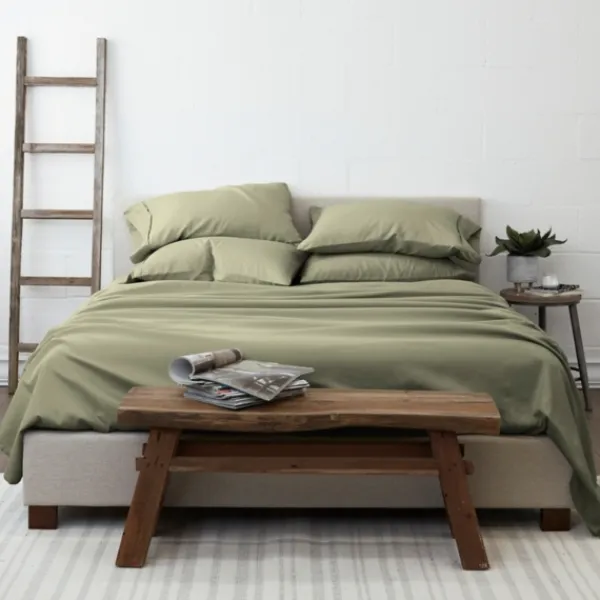 Bed Sheets-Kirkland's Home Sage Ultra Soft 6-Pc. Queen Sheet Set Green