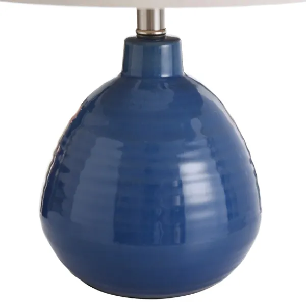 Table Lamps-Kirkland's Home Sailor Blue Ceramic Table Lamp Tan