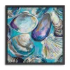 Framed Art-Kirkland's Home Salt Water Finds Framed Canvas Art Print Blue/White