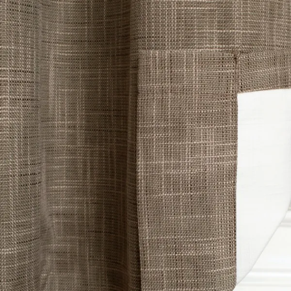 Curtains & Drapes-Kirkland's Home Sand Box Pleated Single Curtain Panel, 84 In. Brown
