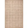 Outdoor Rugs-Kirkland's Home Sand Embellished Scroll Indoor/Outdoor Rug, 6X9 Tan/White