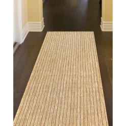 Outdoor Rugs-Kirkland's Home Sand Intertwine Indoor/Outdoor Runner Tan