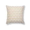 Pillows-Kirkland's Home Sandy Beige Hand Knotted Decorative Throw Pillow Tan/White