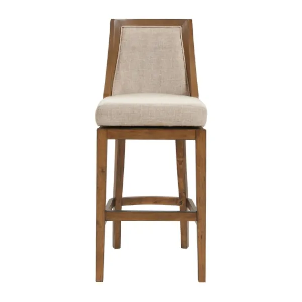 Bar Stools & Counter Height Stools-Kirkland's Home Sandy Beige Swivel 2-Pc. Square Bar Stool Set Tan